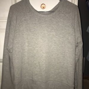 A gray active wear shirt
